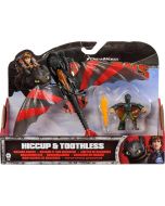DREAMWORKS DRAGONS DRAGON RIDERS 2-PACK HICCUP & TOOTHLESS (STRIPES)