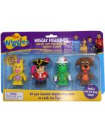 THE WIGGLES WIGGLY FIGURINES 4 PACK (Shirley, Capt Feathersword, Dorothy & Wags)