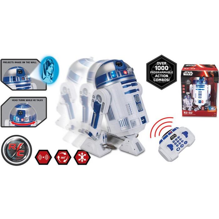 2024 R2-D2 Remote Control Toy Model Thinking Toys 1000 Programmable Actions