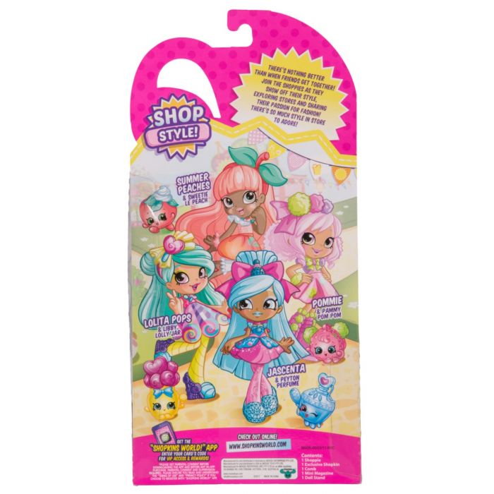 SHOPKINS SHOPPIES S7 W1 DOLL SINGLE PACK JASCENTA