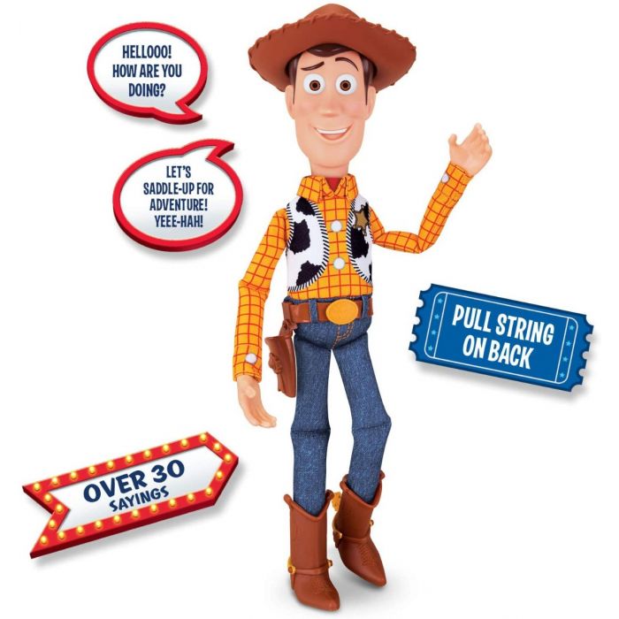 TOY STORY SHERIFF WOODY Deluxe Pull-String Action Figure