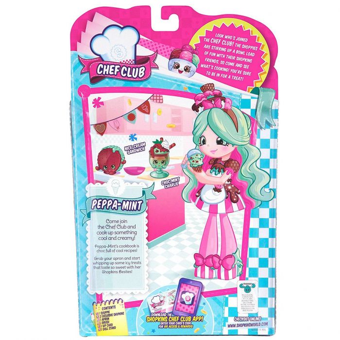 Shopkins Peppa Mint Chef Club SHOPKINS SHOPPIES DOLL