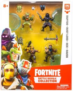 FORTNITE BATTLE ROYALE COLLECTION: SQUAD PACK (raptor, rust lord, rex, raven)