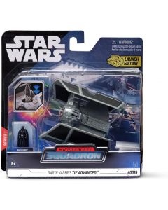 STAR WARS Medium Vehicle (5" Vehicle & Figure) Darth Vader's Tie Advanced