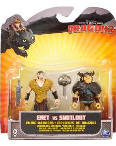 HOW TO TRAIN YOUR DRAGON 2 ERET & SNOTLOUT VIKING WARRIORS 2-PACK