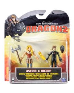 HOW TO TRAIN YOUR DRAGON 2 ASTRID & HICCUP VIKING WARRIORS 2-PACK