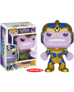 FUNKO POP! MARVEL: GUARDIANS OF THE GALAXY VINYL BOBBLE-HEAD FIGURES (Wave 2) - Thanos GLOW 6" Supersized
