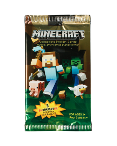 MINECRAFT TRADING CARDS COLLECTIBLE STICKER PACK