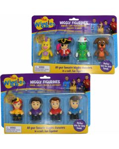 THE WIGGLES WIGGLY FIGURINES 4 PACK (x2 Packs)
