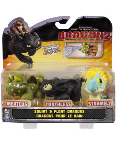 HOW TO TRAIN YOUR DRAGON 2 SQUIRT & FLOAT DRAGONS 3-PACK